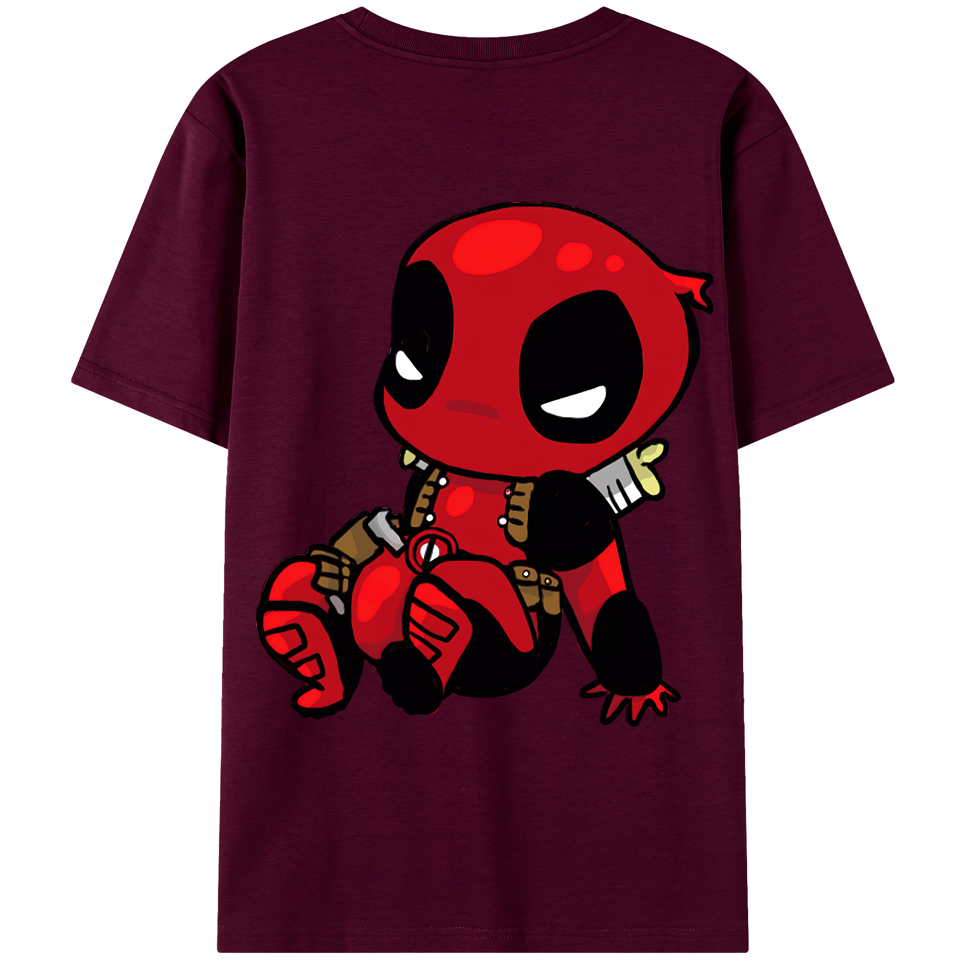 （画像用） Deadpool デッドプール レディース半袖Tシャツ(バックプリント)